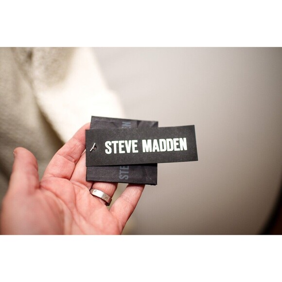 Steve Madden womens Ivory white duffle coat jacket toggle XL - Picture 2 of 9